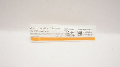 BD 305916 Safety Glide Ndle 25G x 1